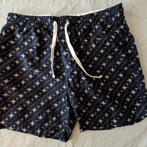 Gustin Drawstring Men's Cotton Chino Short #11 - Indigo Burst Sz. Large